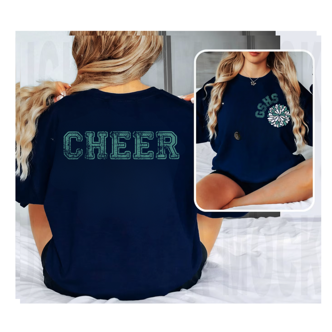 GSHS CHEER GRUNGE F&B Tee | Sweatshirt (All Sizes)