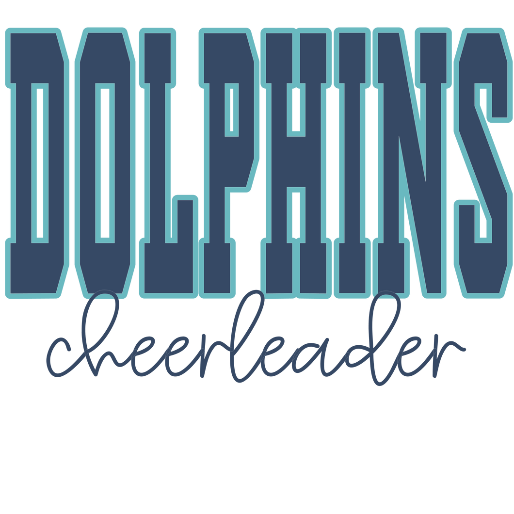 Dolphins Cheerleading Tee | Tank | Sweatshirt (All Sizes)