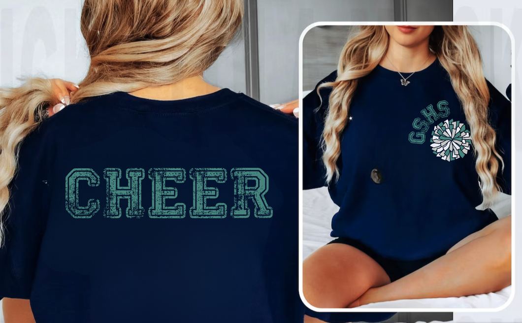 GSHS CHEER GRUNGE F&B Tee | Sweatshirt (All Sizes)