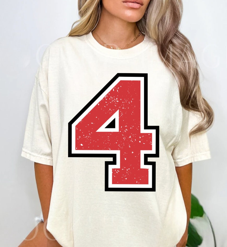 Oversized Number Tee