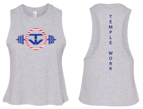 TW Patriotic  Racerback Crop Tank