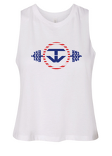 Load image into Gallery viewer, TW Patriotic  Racerback Crop Tank
