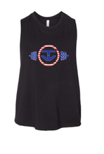 Load image into Gallery viewer, TW Patriotic  Racerback Crop Tank
