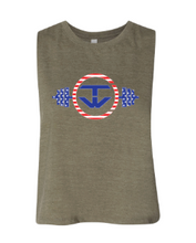 Load image into Gallery viewer, TW Patriotic  Racerback Crop Tank
