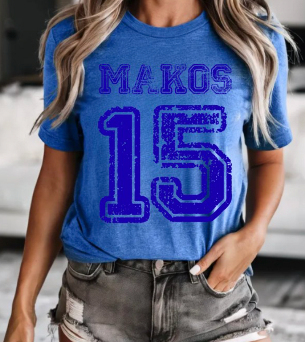 MAKOS JERSEY w/custom number