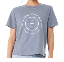 Load image into Gallery viewer, TW Round Logo  Boxy Tee
