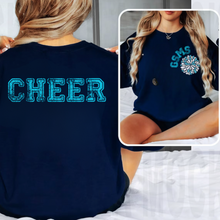 Load image into Gallery viewer, DOLPHINS CHEER GRUNGE F&amp;B Tee | Sweatshirt (All Sizes)
