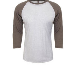 Load image into Gallery viewer, Adult Gray Body Raglan Tee
