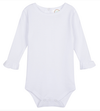 Load image into Gallery viewer, Long Sleeve Ruffle Infant Bodysuit
