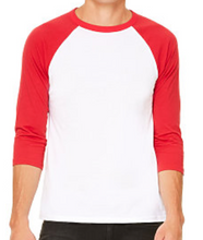 Load image into Gallery viewer, Adult White Body Raglan Tee
