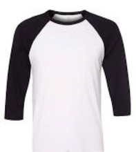 Load image into Gallery viewer, Adult White Body Raglan Tee
