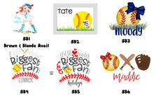 Load image into Gallery viewer, Softball 2019 Designs
